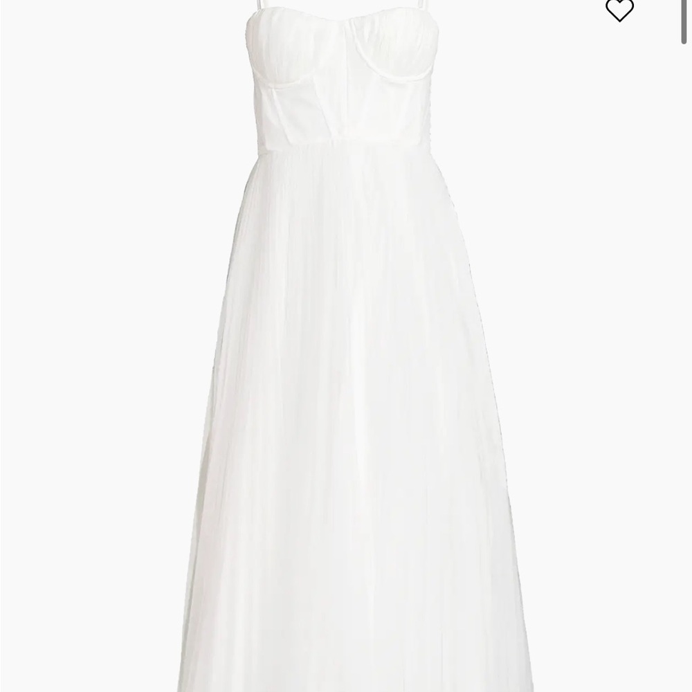 Hutch Amara Fit & Flare White Dress Size 6 - Worn Once for Bridal Shower - Picture 4 of 5